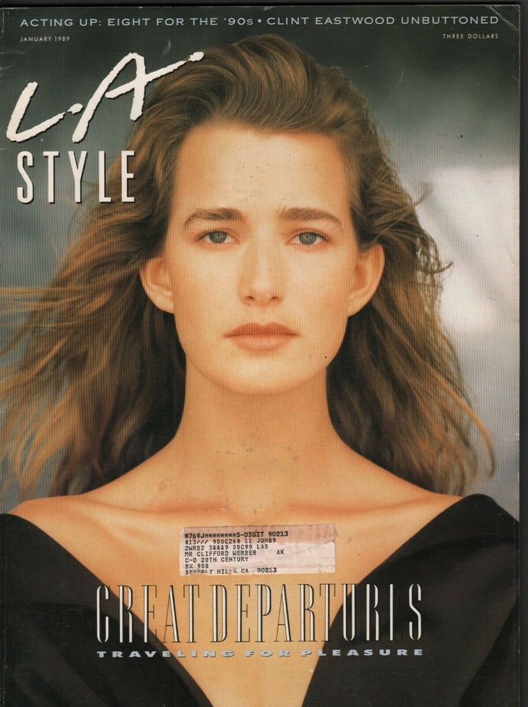 LA Style January 1989 Suzanne Lanza Clint Eastwood w/ML 020420DBE