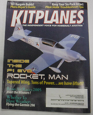 Kitplanes Magazine Inside the F1 Evo January 2006 072215R
