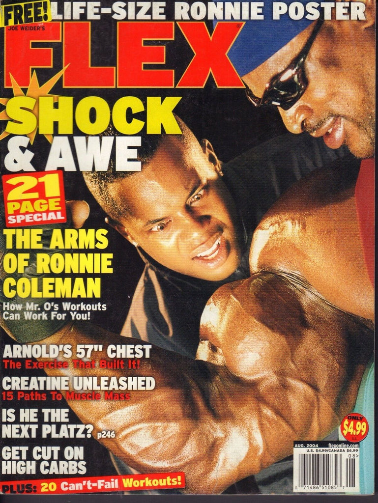 Flex Magazine August 2004 Ronnie Coleman 072817nonjhe