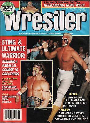 The Wrestler May 1990 Sting, The Ultimate Warrior VG 122815DBE