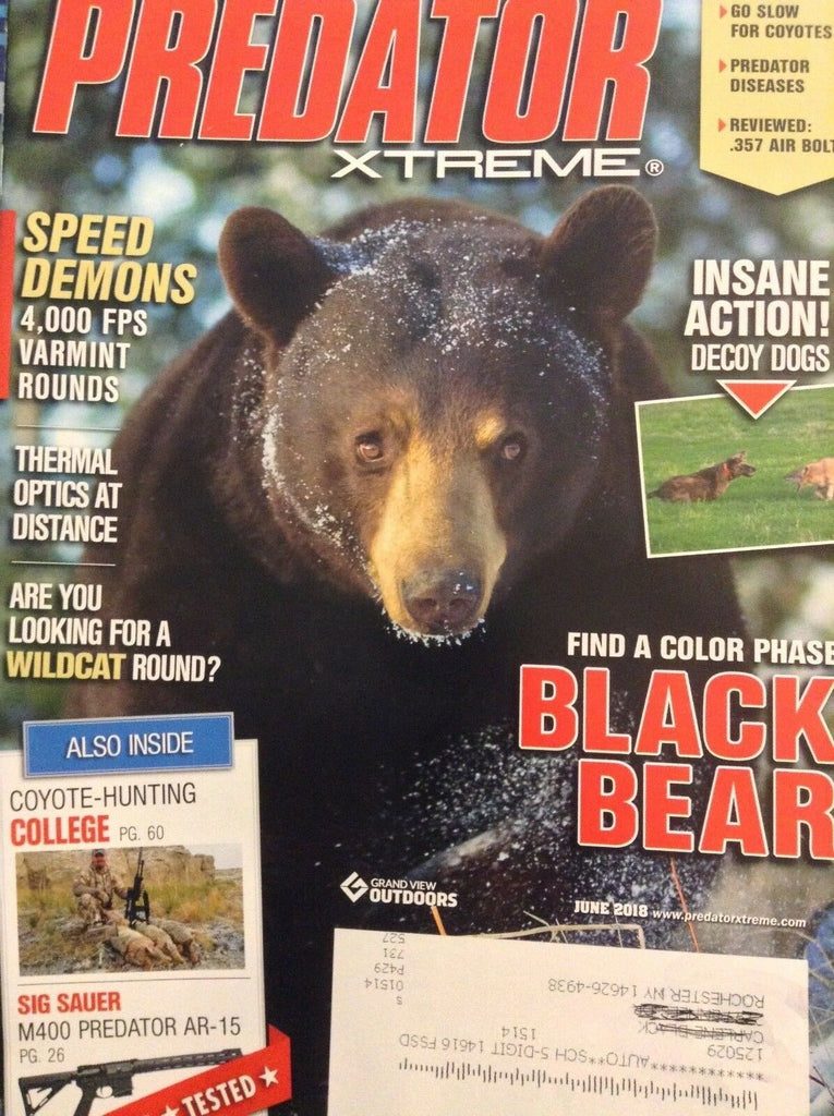 Predator Xtreme Magazine Black Bear Speed Demons June 2018 051018nonrh