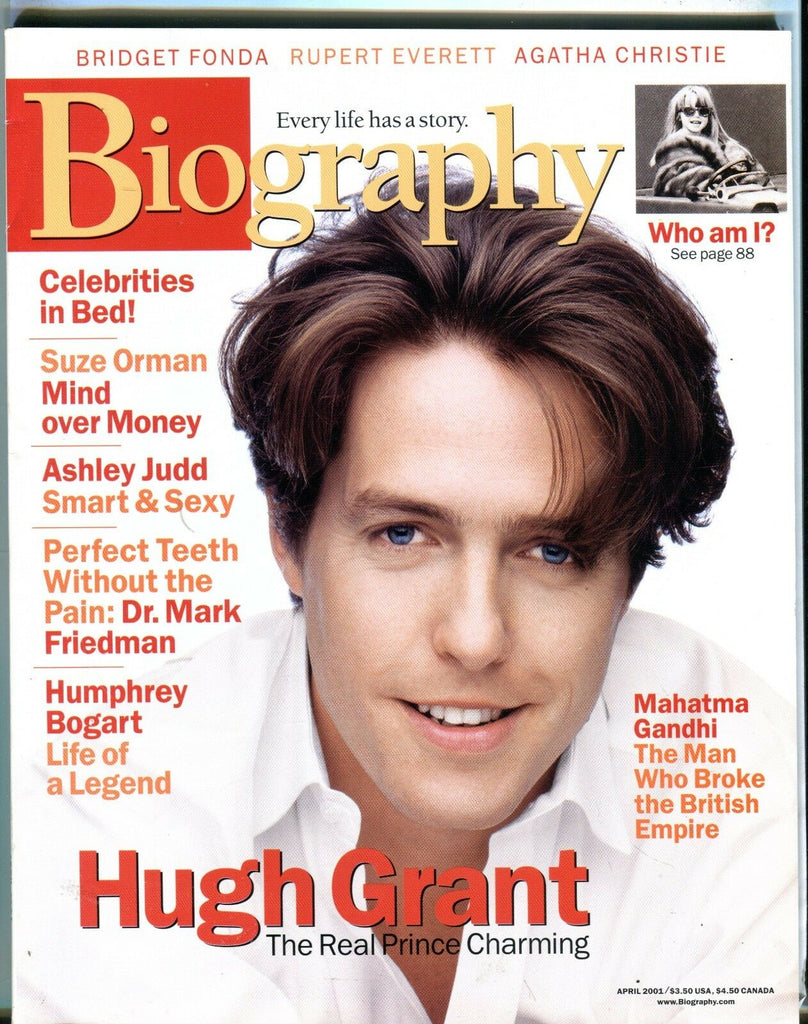 Biography Magazine April 2001 Hugh Grant EX No ML 111816jhe