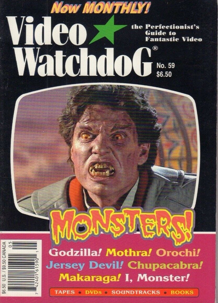 Video Watchdog no.59 Monster Issue Jersey Devil Godzilla Mothra 021318DBE