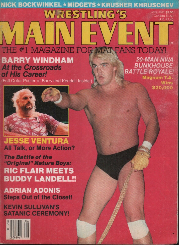 Wrestling's Main Event April 1986 Barry Windham Ric Flair 101518ame3