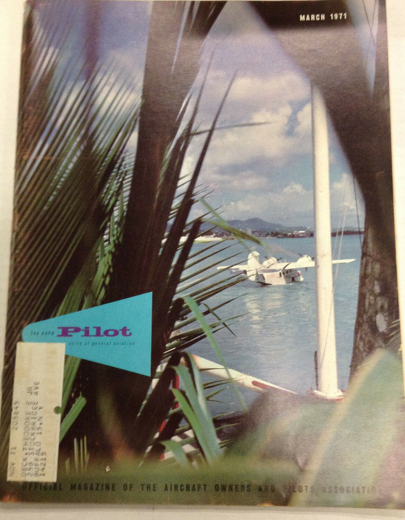 The Aopa Pilot Magazine Cessna Shaffer March 1971 120116R