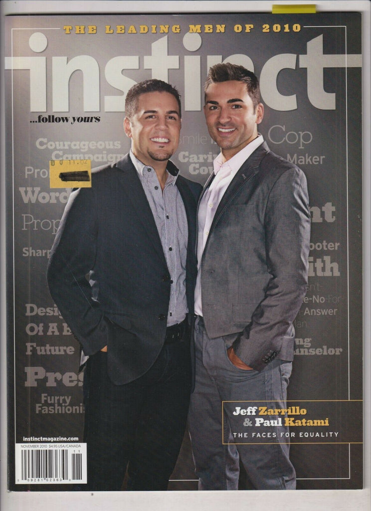Instinct Gay Interest Mag Jeff Zarrillo Paul Katami November 2010 030320nonr