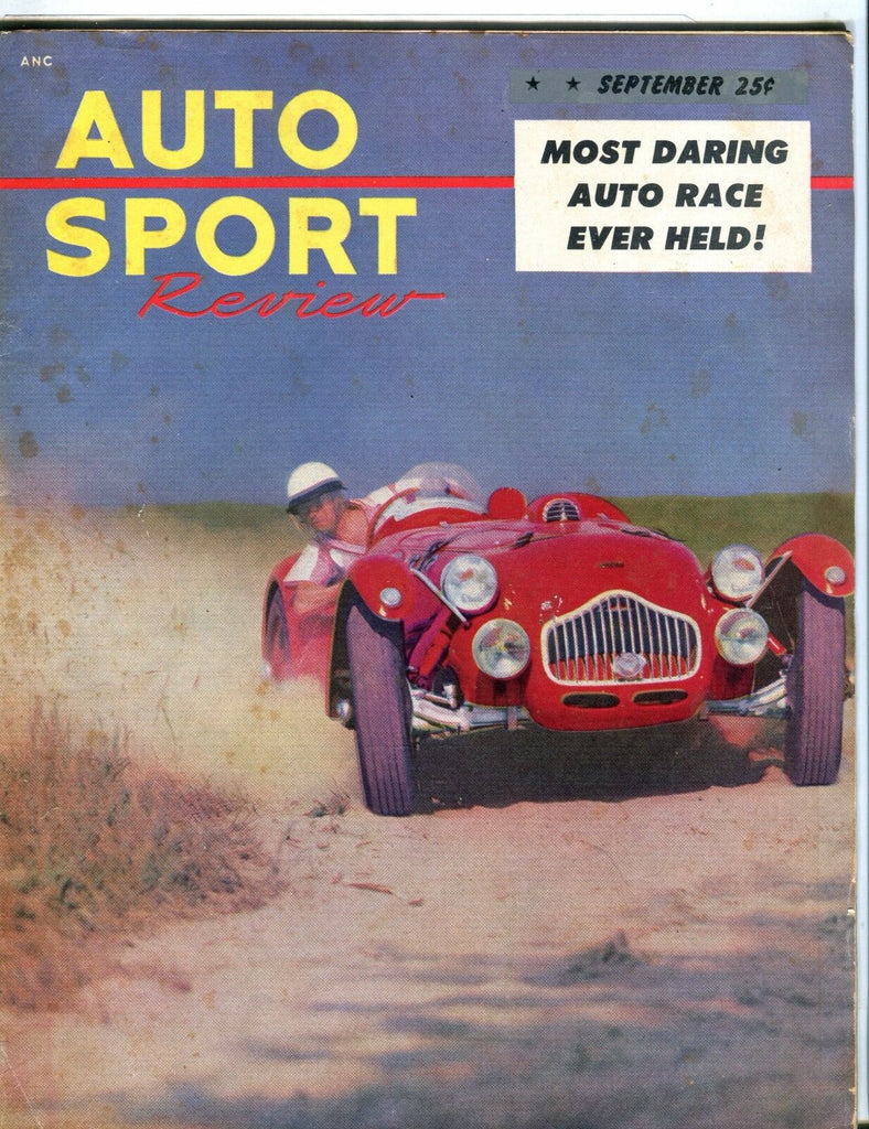Auto Sport Review Magazine September 1952 Daring Race GD No ML 053017nonjhe