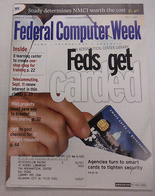 Federal Computer Week Magazine Feds Get Smart Cards July 2002 071515R