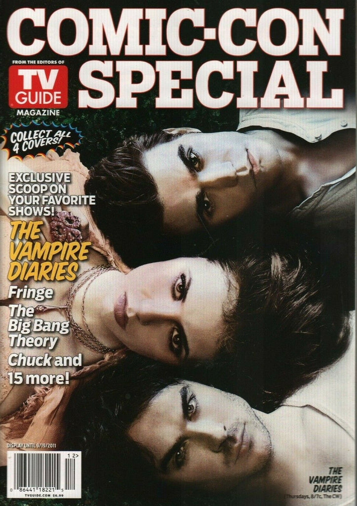 TV Guide Comic-Con Special September 2011 Nina Dobrev Paul Wesley 022120AME