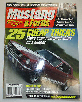 Mustangs & Fords Magazine 25 Cheap Tricks & Engine Heat September 2003 032515R2