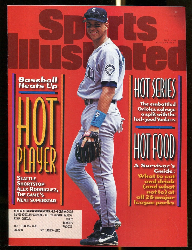 Sports Illustrated Magazine July 8 1996 Alex Rodriguez EX w/ML 122816jhe