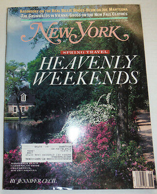 New York Magazine Heavenly Weekends May 1988 011615R