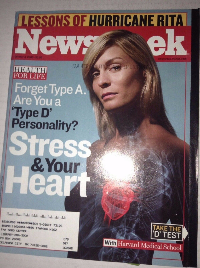 Newsweek Magazine Stress & Your Heart October 3, 2005 FAL 042717nonrh