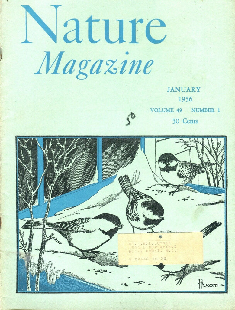 Nature Magazine January 1956 VG w/ML 050417nonjhe