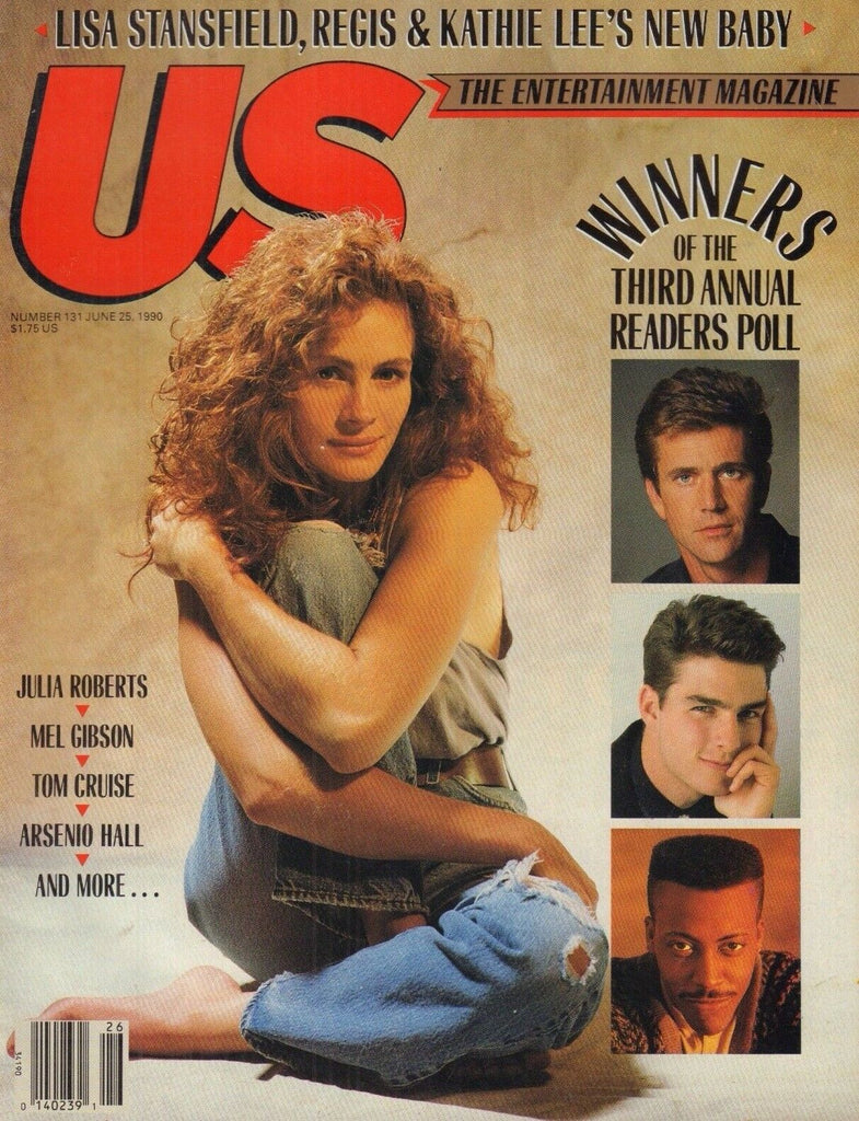 US Magazine Julia Roberts Mel Gibson Tom Cruise June 1990 NO ML 012918nonr