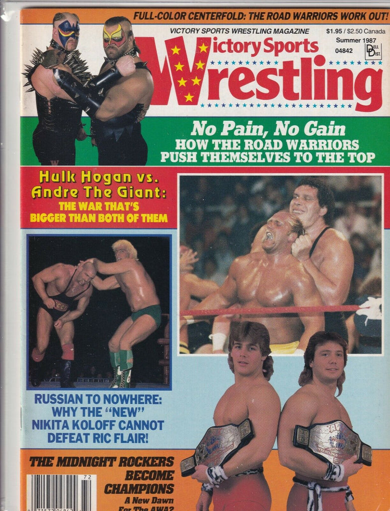 Victory Sports Wrestling Andre The Giant Hulk Hogan Summer 1987 061819nonr