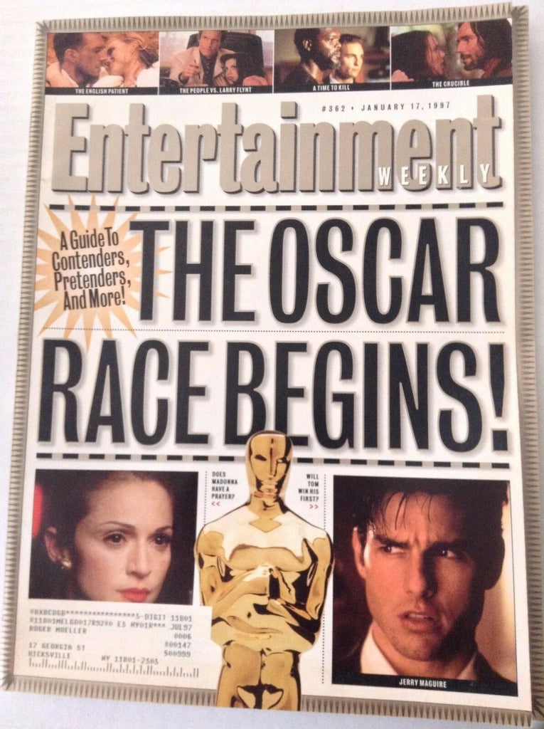 Entertainment Weekly Magazine Tom Cruise January 17, 1997 031517NONRH