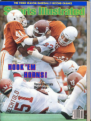 Sports Illustrated Magazine October 19 1981 Hook 'Em Horns! EX 031516jhe
