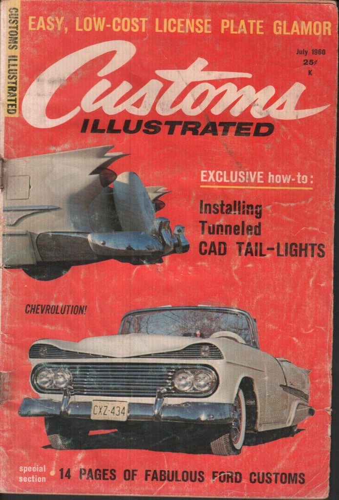 Custom Illustrated Vintage Magazine July 1960 Chevrolution! 121518AME