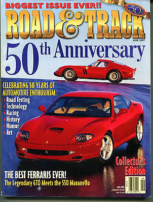 Road & Track Magazine June 1997 Ferrari 550 Maranello EX 122915jhe2