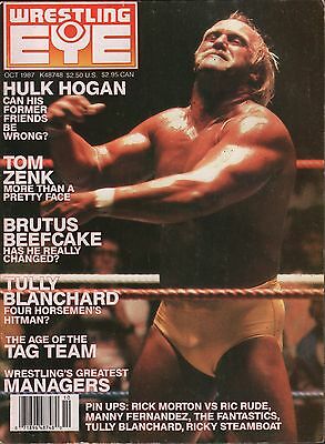 Wrestling Eye October 1987 Hulk Hogan, Tom Zenk VG 011916DBE