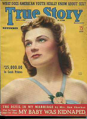 True Story Magazine November 1939 Evelyne Taylor Ann Sheehan