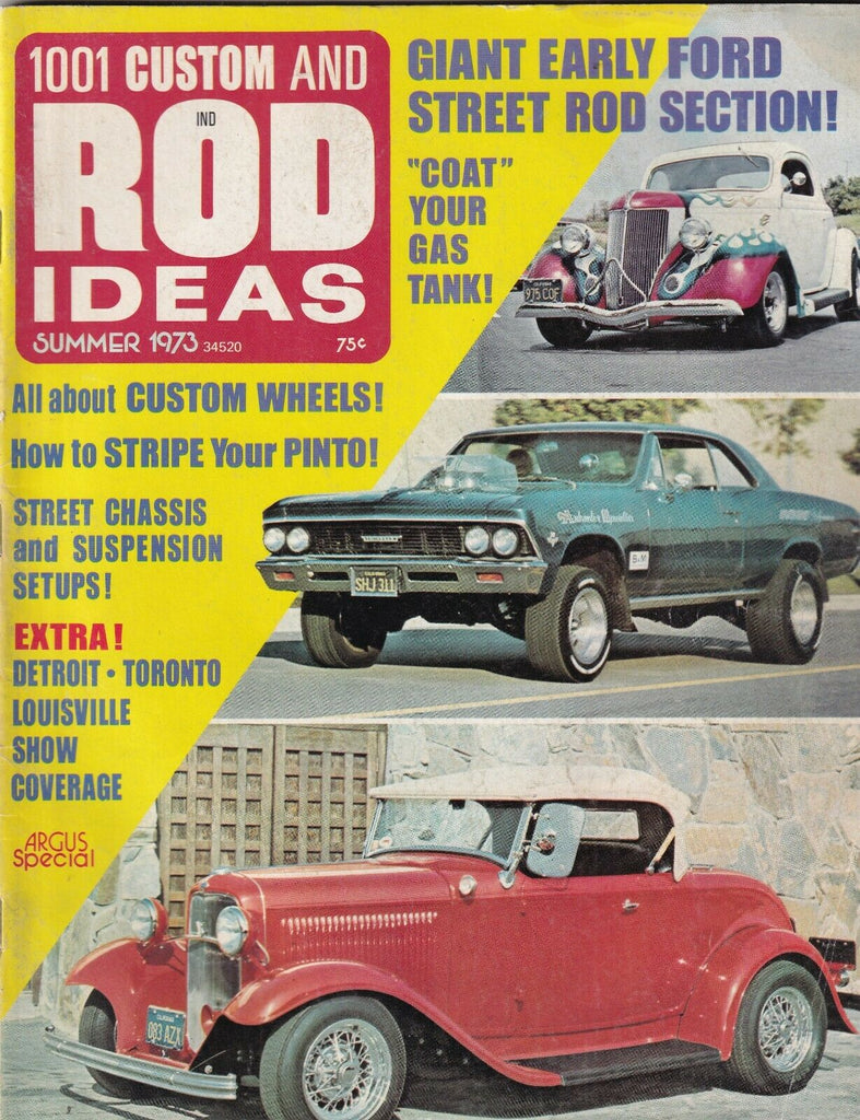 1001 Custom And Rod Ideas Street Chassis & Suspension Summer 1973 102119nonr