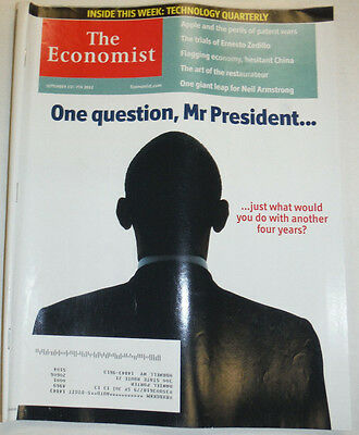 The Economist Magazine Barrack Obama & Apples Patent Wars September 2012 010915R