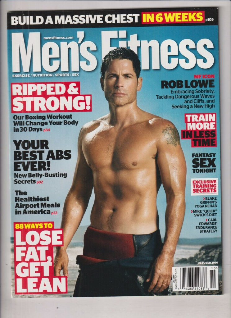 Men's Fitness Mag Rob Lowe 88 Ways To Lose Fat October 2010 031220nonr