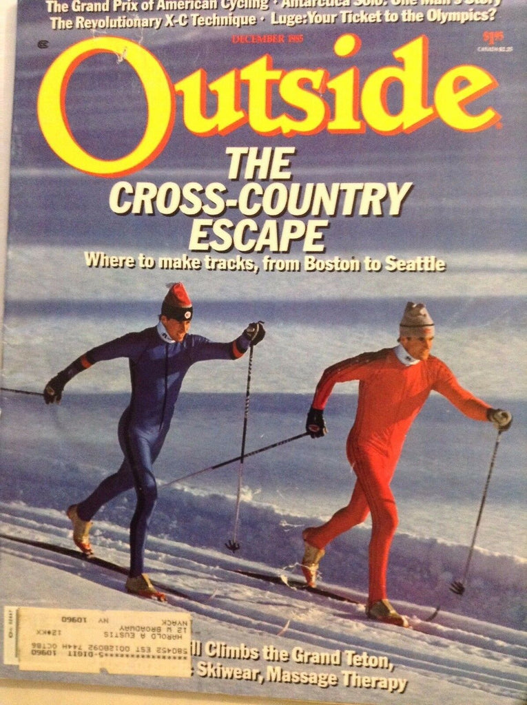 Outside Magazine The Cross Country Escape December 1985 102517nonrh