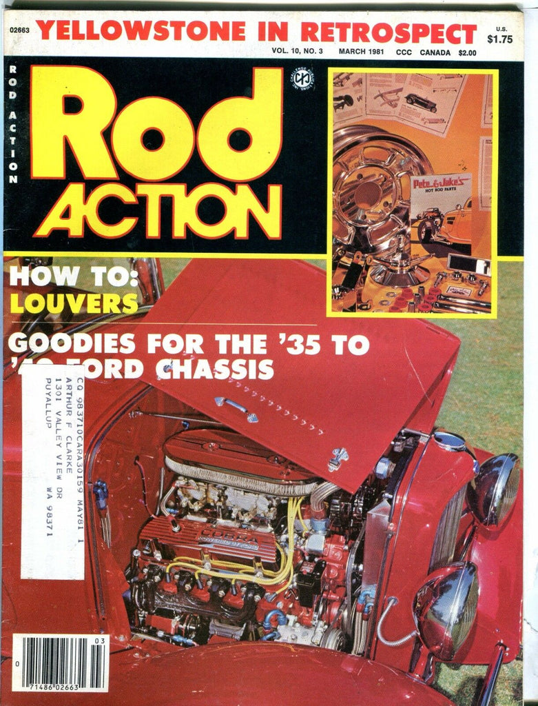 Rod Action Magazine March 1981 HowTo: Louvers EX w/ML 031017nonjhe