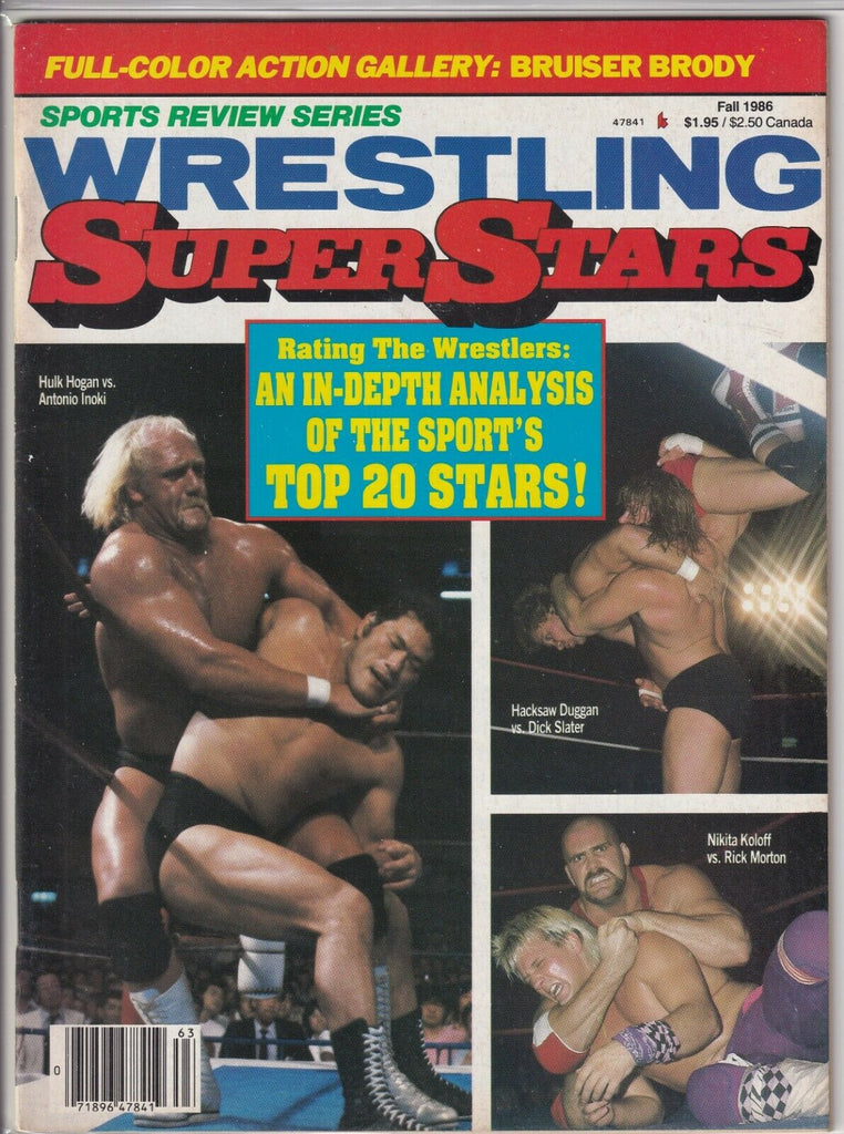 Wrestling Superstars Hulk Hogan Antonio Inoki Nikita Koloff Fall 1986 052419nonr
