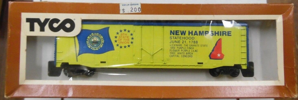 Box Car SOTU Comm. New Hampsire TYCO HO Scale Train 010118DBTr4