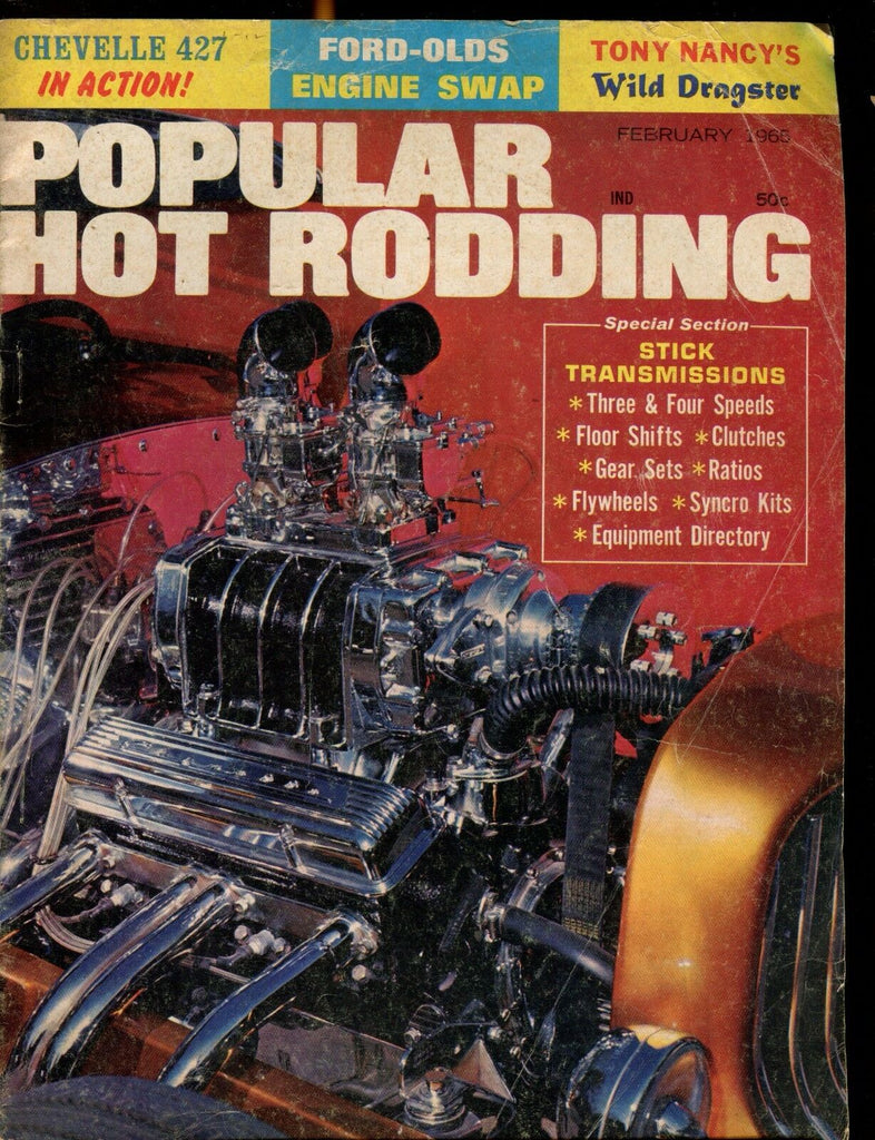 Popular Hot Rodding Magazine February 1965 GD No ML 021317jhe