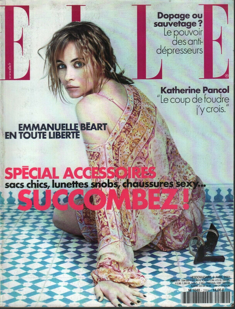 Elle French Fashion Magazine April 9 2001 Katherine Pancol 091120ame2