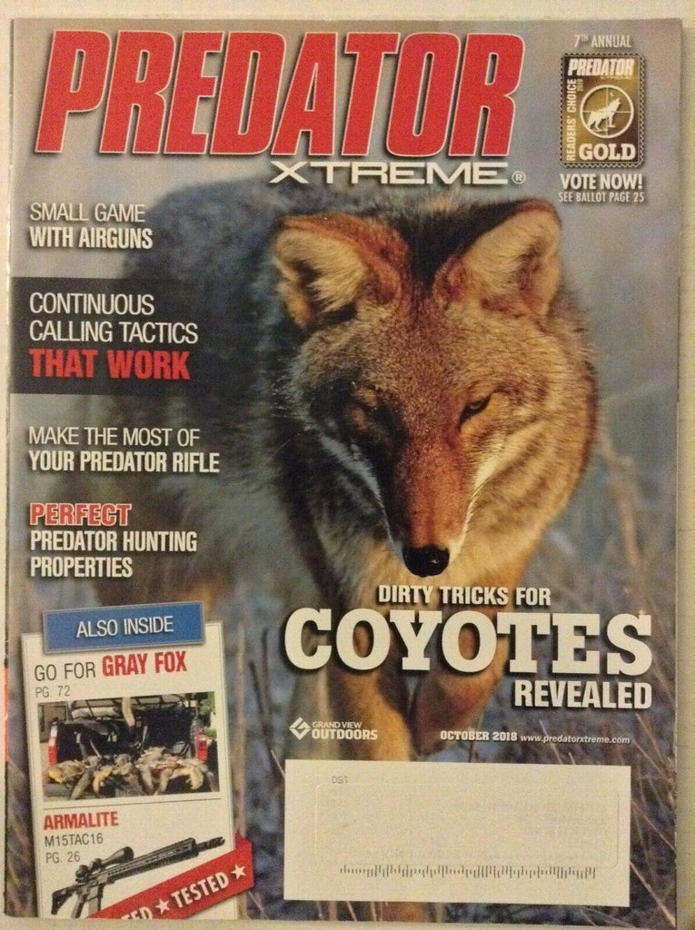 Predator XTreme Magazine Dirty Tricks For Coyotes October 2018 022219nonrh