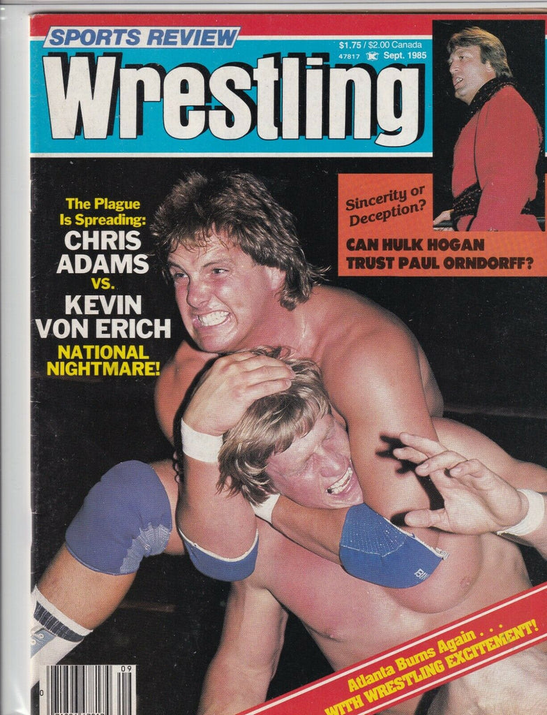 Sports Review Wrestling Chris Adams Kevin Von Erich September 1985 060519nonr