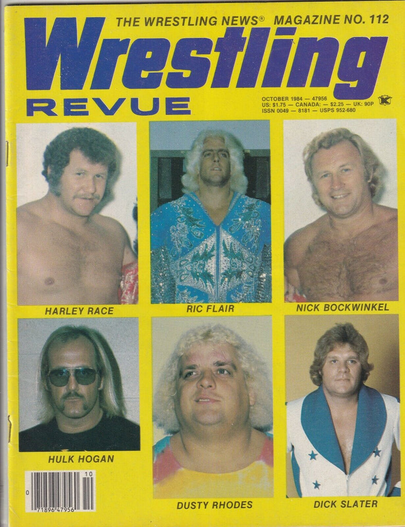 Wrestling Revue Magazine Harley Race Ric Flair Dusty October 1984 061019nonr