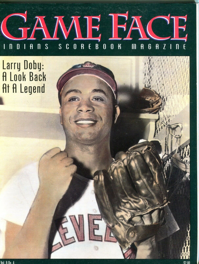 1994 Game Face Indians Scorebook Magazine Larry Doby EX 092216jhe