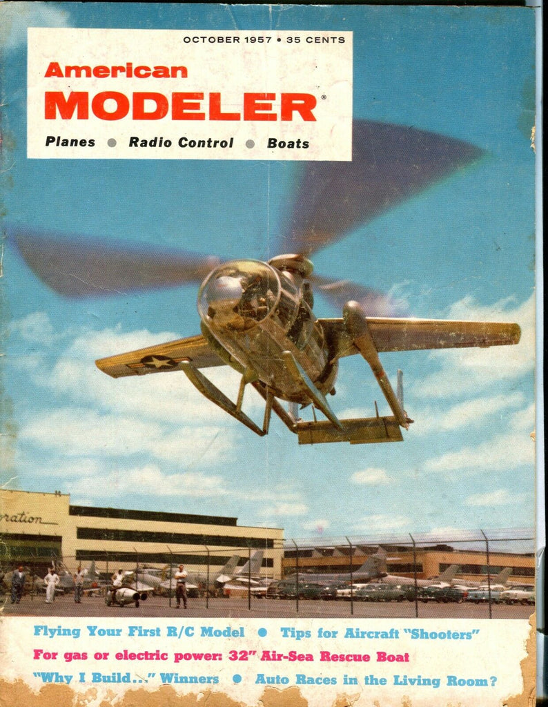 American Modeler Magazine October 1957 Aircraft Shooters ACC 040817nonjhe