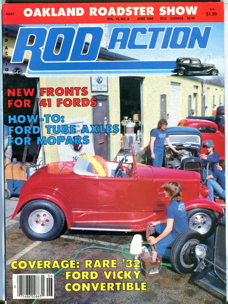 Rod Action Magazine June 1984 '32 Ford Vicky Convertible EX No ML 031617nonjhe
