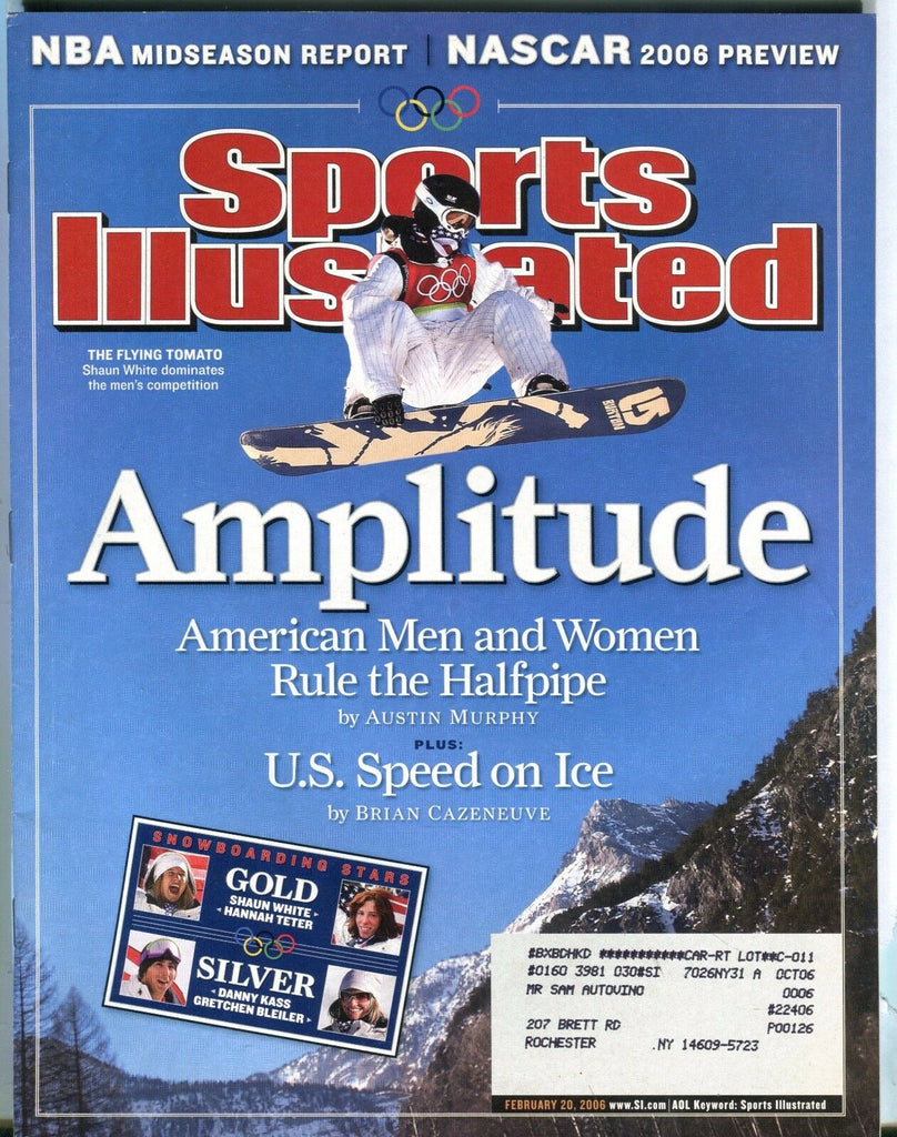 Sports Illustrated Magazine February 20 2006 Shaun White EX w/ML 030817nonjhe
