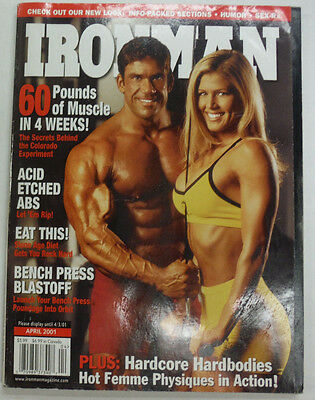 Ironman Magazine 60 Pounds Of Muscle In 4 Weeks April 2001 103014R