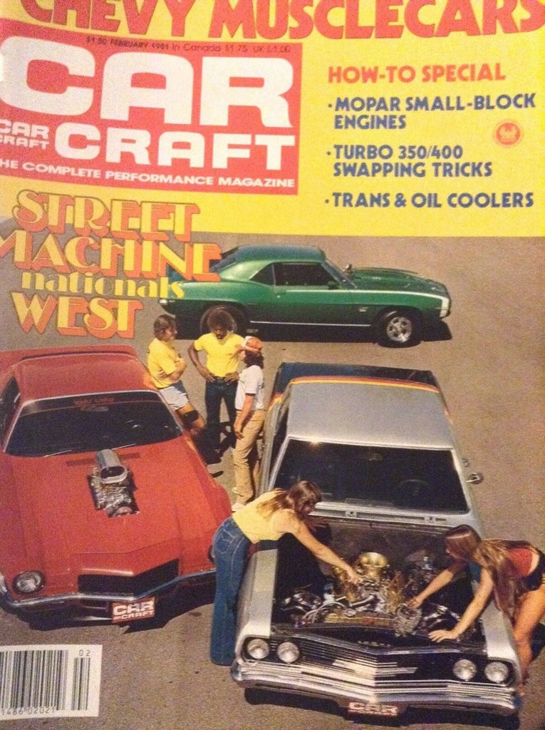 Car Craft Magazine Chevy Muscle Cars Mopar Smalls February 1981 010119nonrh