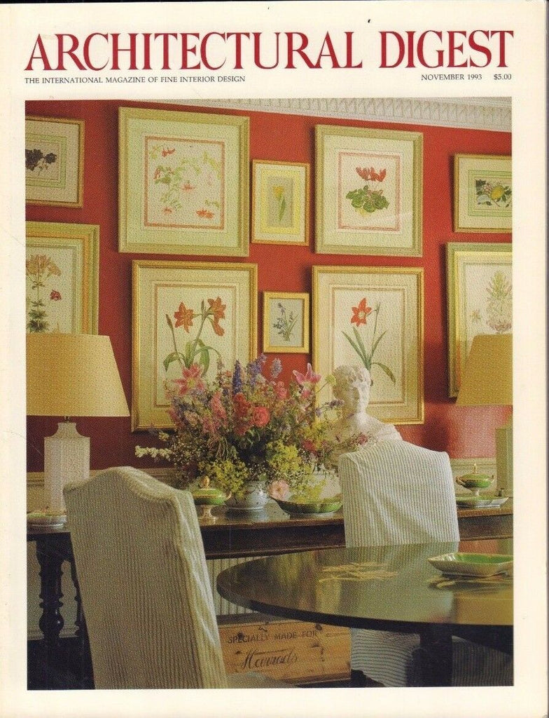 Architectural Digest November 1993 Fiona & Charles Paintings 021617DBE