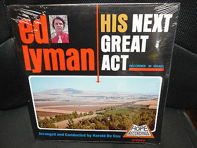 Ed Lyman His Nextr Great Act 33rpm vinyl recorded in ISRAEL by Harold De Cou