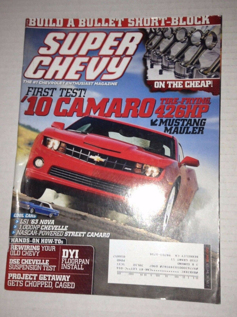 Super Chevy Magazine Camaro LS1 '63 Nova July 2009 030417NONRH