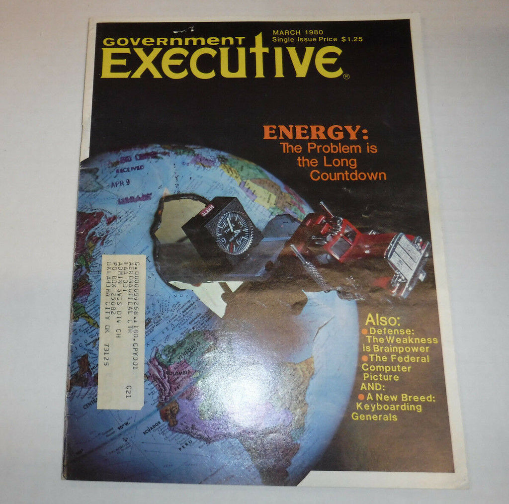 Government Executive Magazine The Energy Problem March 1980 FAL FAA 102016R