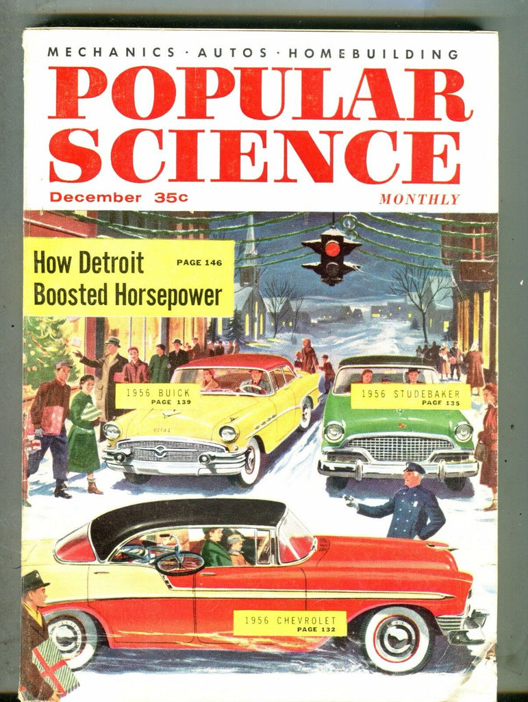 Popular Science Magazine December 1955 Detroit Horsepower 063017nonjhe