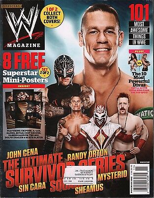 WWE Magazine November 2012 John Cena, Randy Orton w/ML w/Poster EX 121115DBE